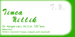 timea millik business card